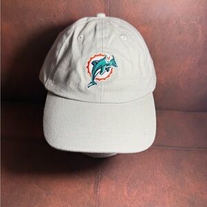 NFL Beige Hat with Dolphin Logo